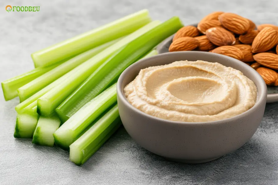 Healthy-Low-Carb-Snacks-You-Can-Make-Anytime(Celery-Sticks-with-Nut-Butter)